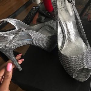 Silver heels